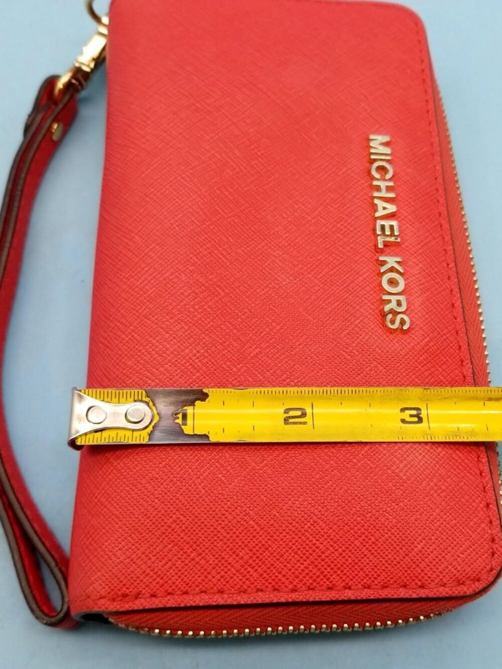 Michael Kors Saffiano Leather Wristlet Wallet - Picture 10 of 10